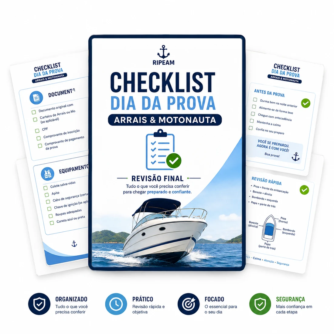 Checklist do Dia da Prova